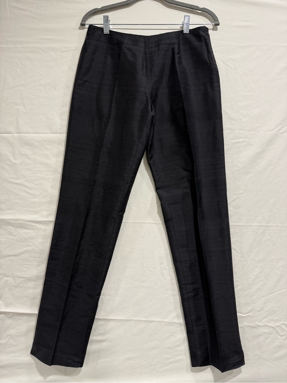 Biella Collezioni for Trillion Black Silk-like Pants Made Italy Vintage
